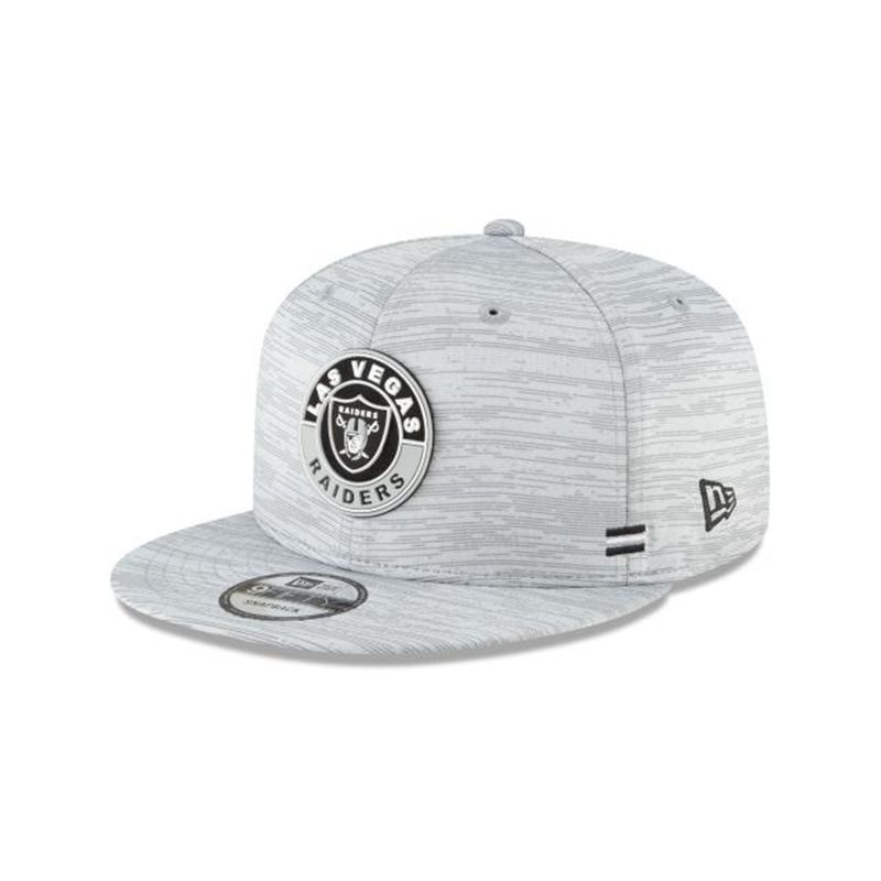 NFL Las Vegas Raiders Official Fall Sideline 9Fifty Snapback (ZTF7459) - Grey New Era Caps